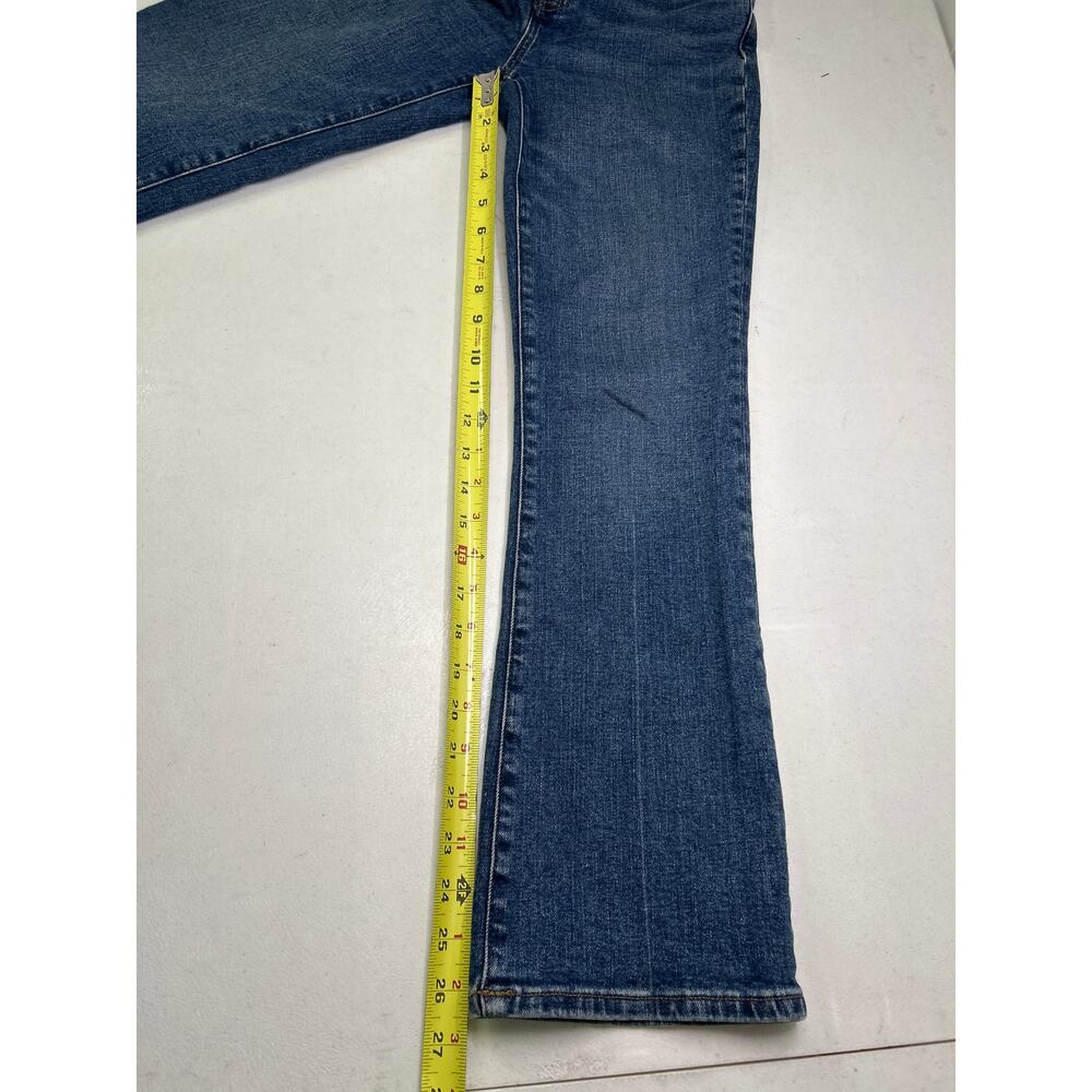 Madewell Mid Rise Kick Out Cropped Jeans with Patch Pockets in Size 28 - Picture 7 of 9